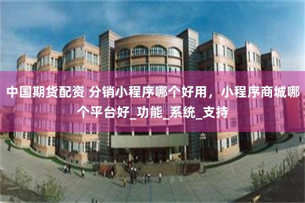 中国期货配资 分销小程序哪个好用，小程序商城哪个平台好_功能_系统_支持