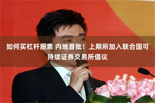 如何买杠杆股票 内地首批！上期所加入联合国可持续证券交易所倡议