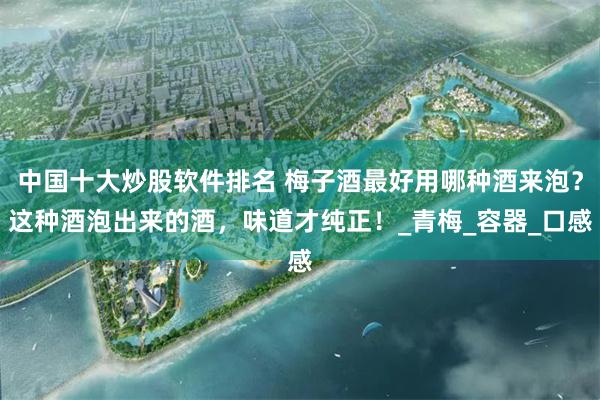 中国十大炒股软件排名 梅子酒最好用哪种酒来泡？这种酒泡出来的酒，味道才纯正！_青梅_容器_口感